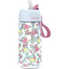 Bentgo Kids Water Bottle – Leak-Proof, Durable Tritan PFAS- & BPA-Free 15 fl oz, Kids/Toddlers Ages 3+ for School & Sports; Bite & Sip Spout, Carrying Handle, Dishwasher Safe (NEW Blooming Floral)(Blooming Floral)
