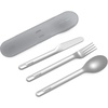 Bentgo Stainless Steel Reusable Travel Utensil Set(Gray)