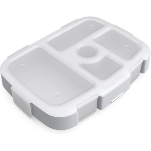 Bentgo Kids Prints Tray with Transparent Cover, 5-Compartment, BPA-Free(Bug Buddies)