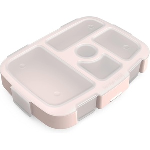 Bentgo Kids Prints Tray with Transparent Cover, 5-Compartment, BPA-Free(Nature Adventure)