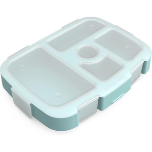 Bentgo Kids Prints Tray with Transparent Cover, 5-Compartment, BPA-Free(Sea Life)