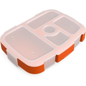Bentgo Kids Prints Tray with Transparent Cover, 5-Compartment, BPA-Free(Sports)