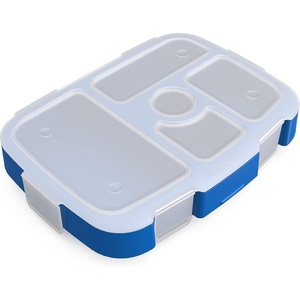 Bentgo Kids Replacement Tray, Transparent Cover, 5-Compartment(Blue)