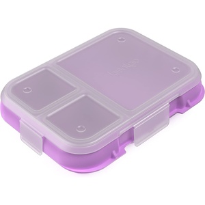 Bentgo Pop Replacement Tray with Cover, 4 Compartments, BPA-Free(Periwinkle/Pink)