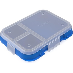 Bentgo Pop Replacement Tray with Cover, 4 Compartments, BPA-Free(Spring Green/Blue)
